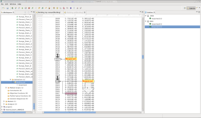 Screenshot of COSSAN-X interaction with 3rd party software output files